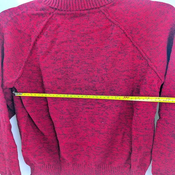 NEW Karen Scott Jersey sweater Turtle Neck -size XL -Color new red amore - Picture 9 of 9
